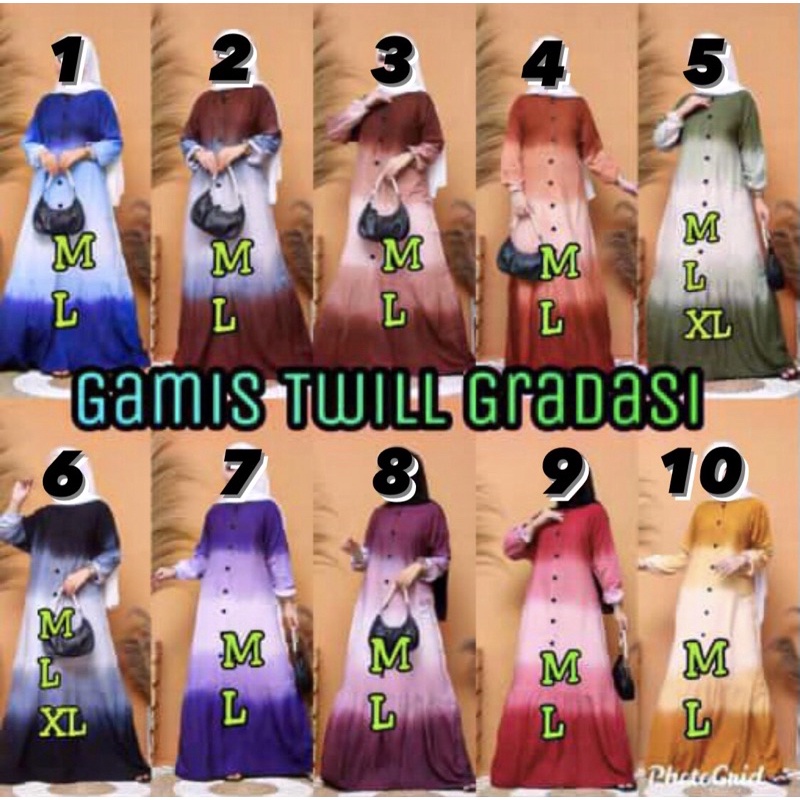 GAMIS WANITA/TWILL GRADASI
