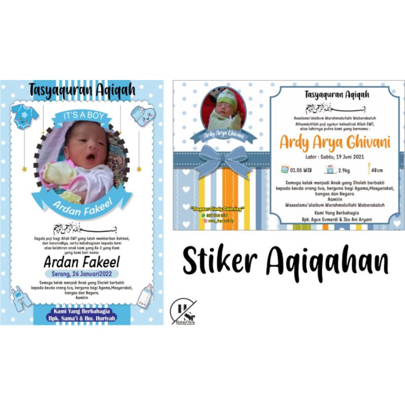 

stiker aqiqah & 7 bulanan