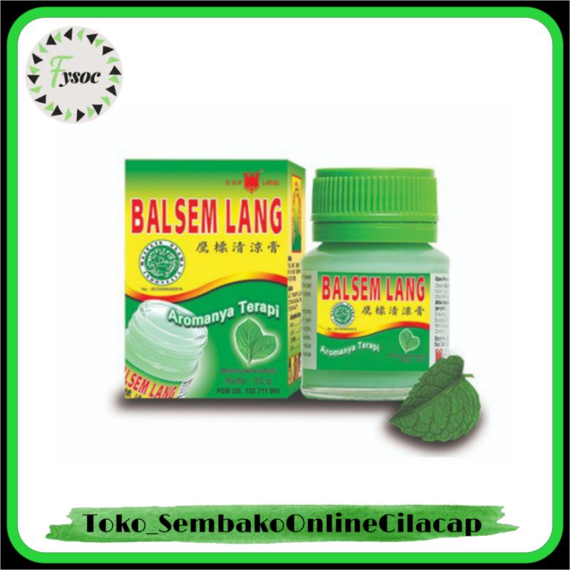 BALSEM LANG 20GR OBAT BALSAM CAP LANG