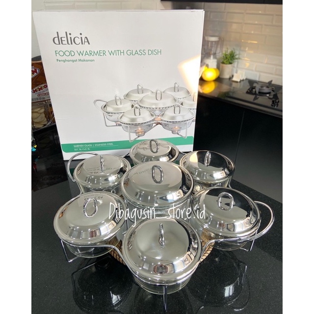 Food warmer putar FREE PACKING KAYU