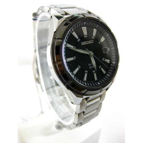 Seiko Criteria SNE083P1 Solar Black Bezel Dial - Jam Tangan Pria SNE083