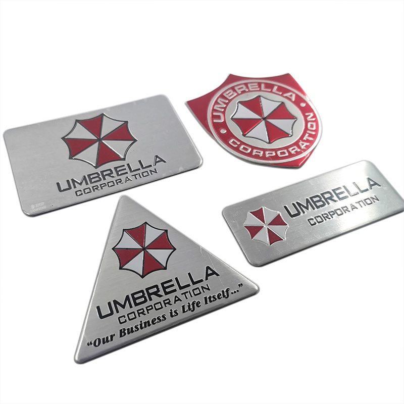 1pc Stiker Emblem Logo UMBRELLA CORPORATION Bahan Aluminum Untuk Dekorasi Mobil