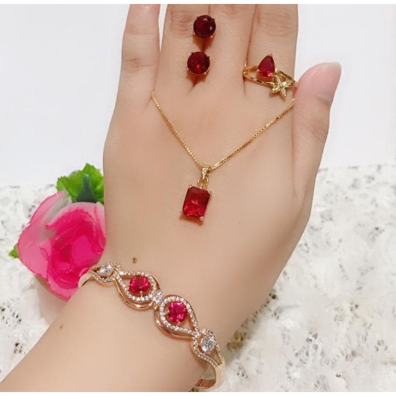 set giok asli giok merah cantik 88