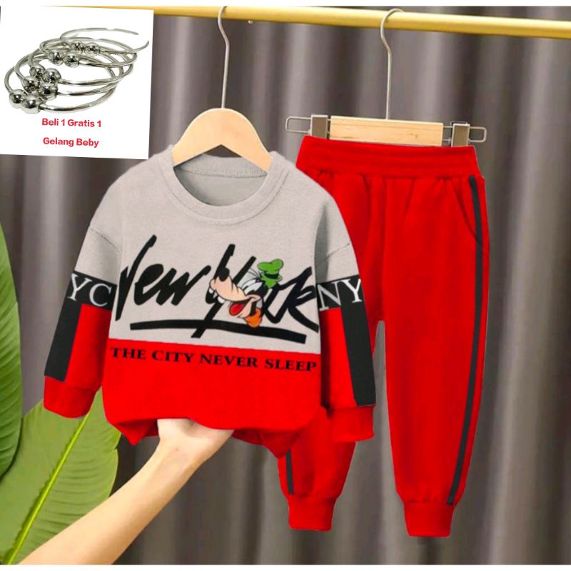 SET SWEATER | SETELAN SWEATER ANAK LAKI-LAKI DAN ANAK PEREMPUAN UMUR 1-5 TAHUN PAKAIAN SWEATER MUSIM DINGIN TERBARU ANAK