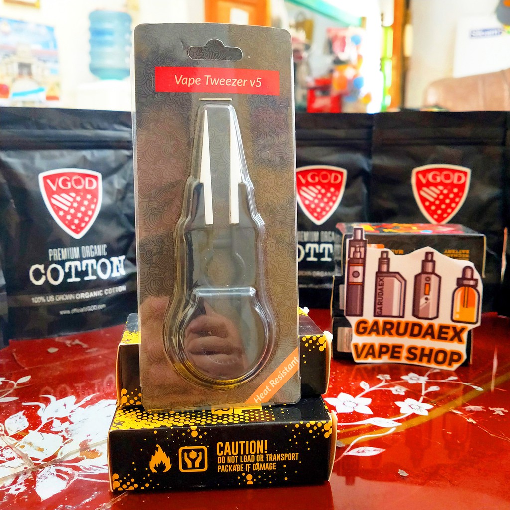 Jual TWEEZER COIL CERAMIC V5 VAPE AUTHENTIC ALAT PINSET JEPIT KOIL