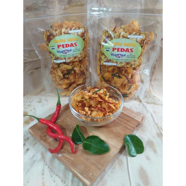 

Rosha Snack - Emping Jagung Pedas Manis - Keripik Jagung Pedas Manis