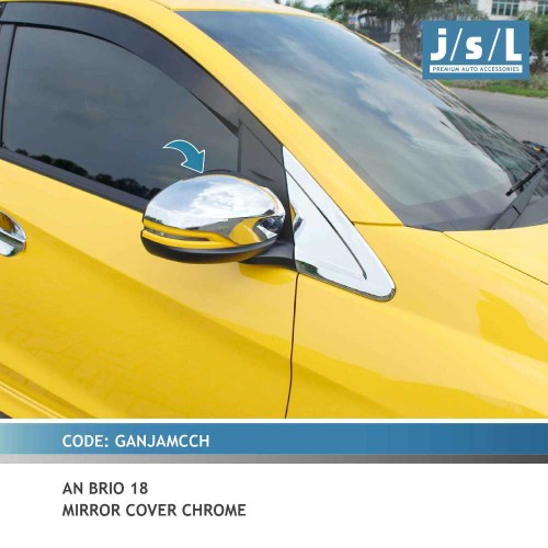 Cover Spion All New Brio 2018 up Chrome