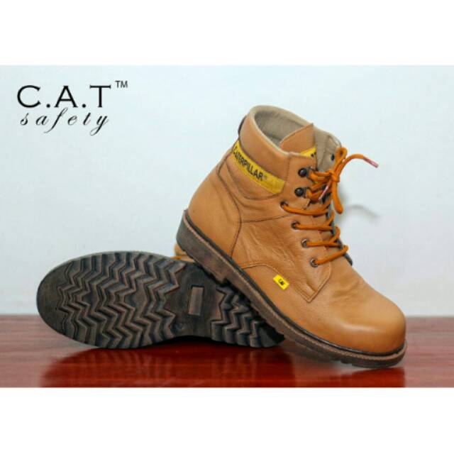 SEPATU BOOT PRIA CATERPILLAR SAFETY (BESI)