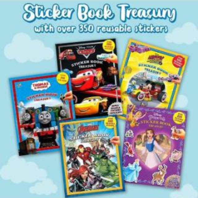 Jual Sticker Book Treasury marvel avengers / disney junior/ princess