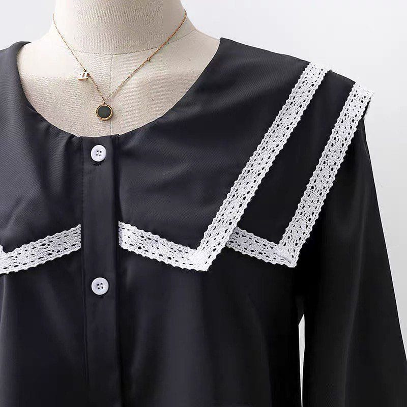 Hana Blouse Atasan Top Muslim Polos Korean Style Fashion Remaja Wanita Terlaris