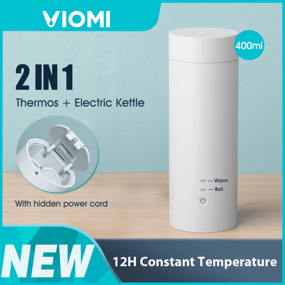 Viomi Teko Termos 400ml Botol Minum Listrik Portable Stainless Steel Kettler