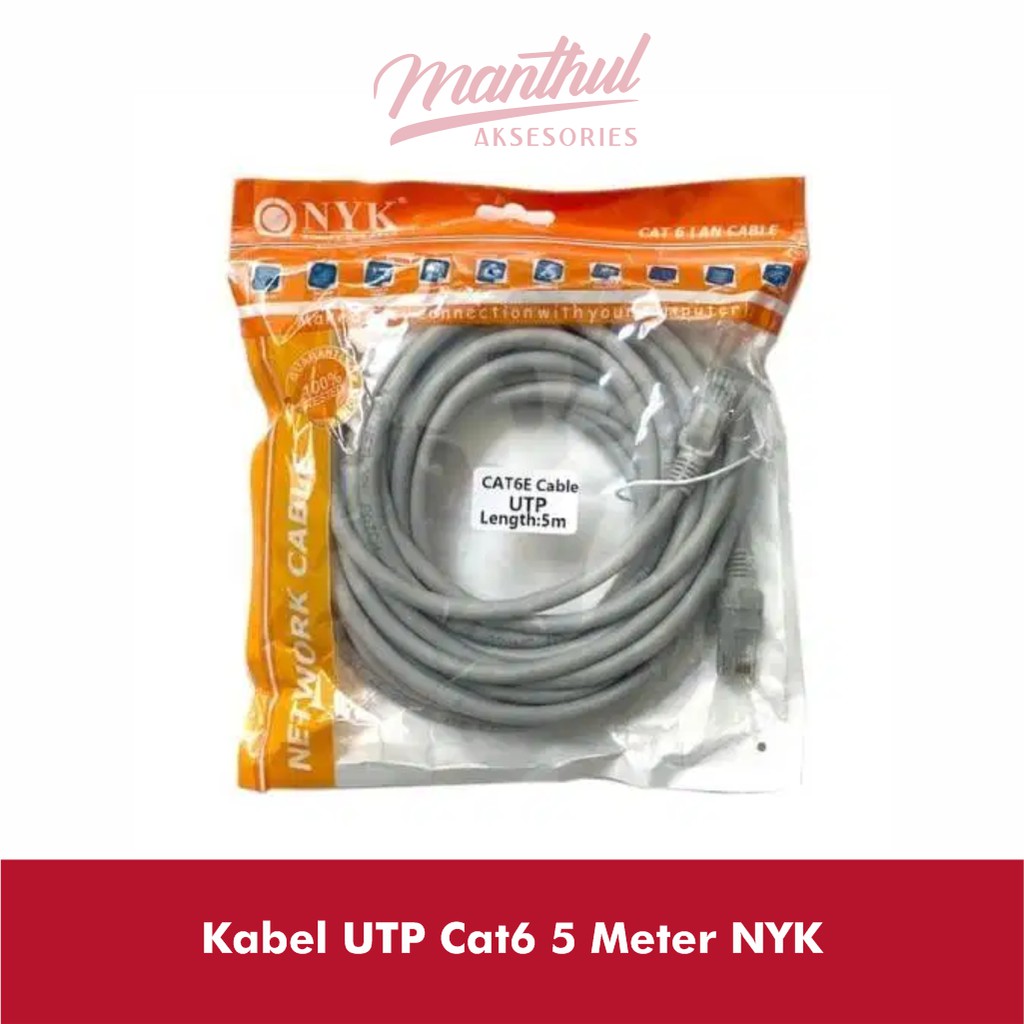 Kabel UTP Cat6 5 Meter NYK Indoor