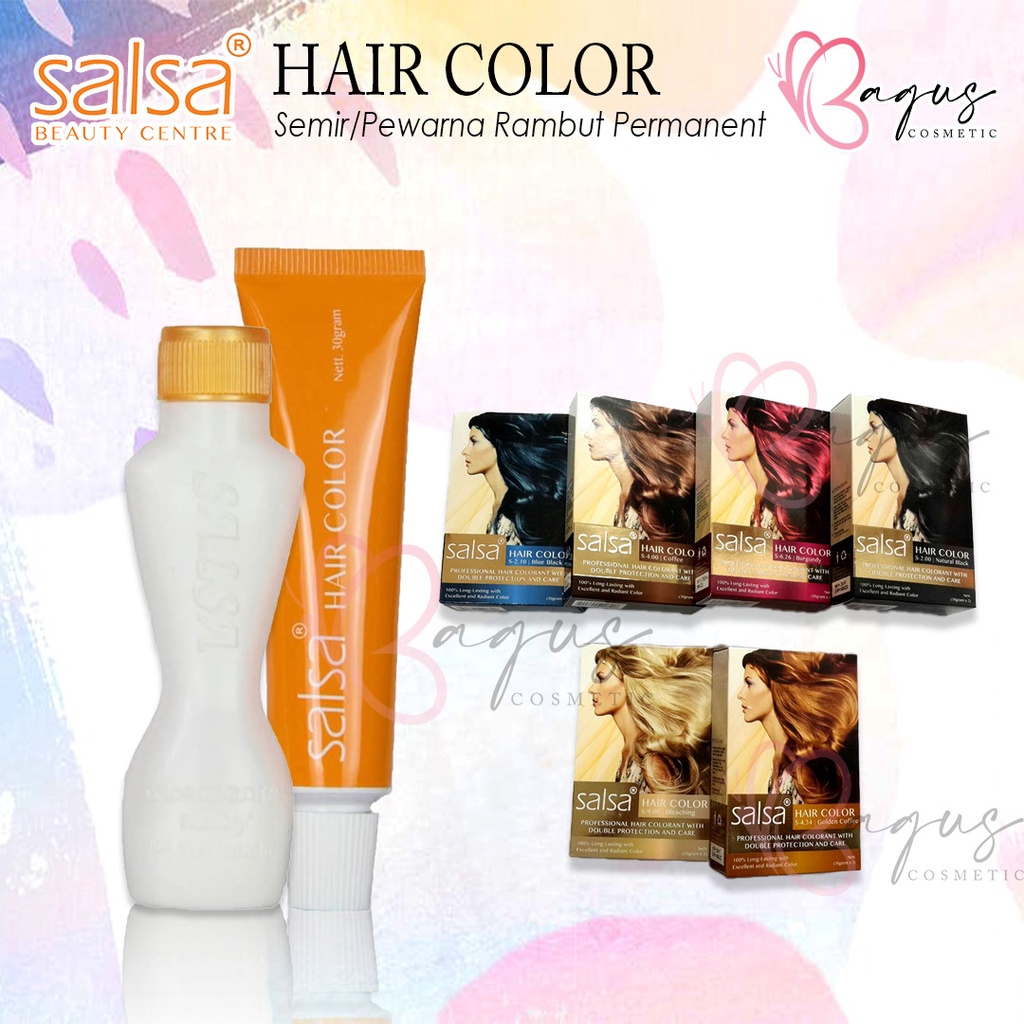 ⭐BAGUS⭐ SALSA HAIR COLOR 30GR | Semir Pewarna Rambut Permanent