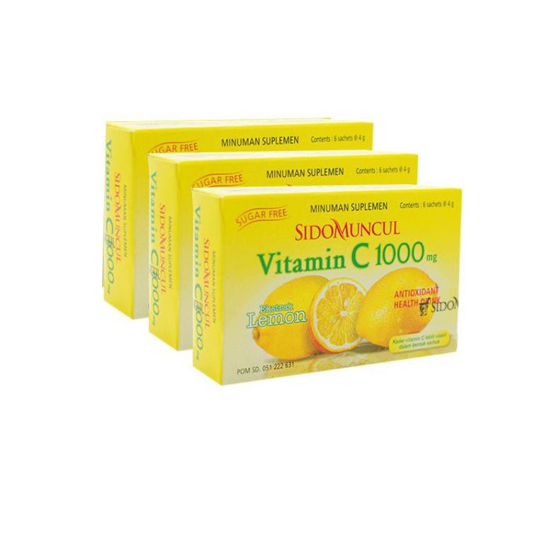 Sidomuncul Vitamin C 1000 Mg 3 Box Antioksidan Menjaga Daya Tahan Menghaluskan Kulit Shopee Indonesia