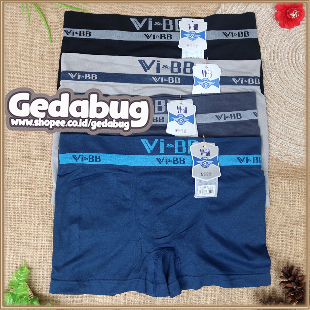 CD Boxer Pria VI &amp; BB | Celana dalam Pria Supersoft | Keren &amp; Sporty | Gedabug