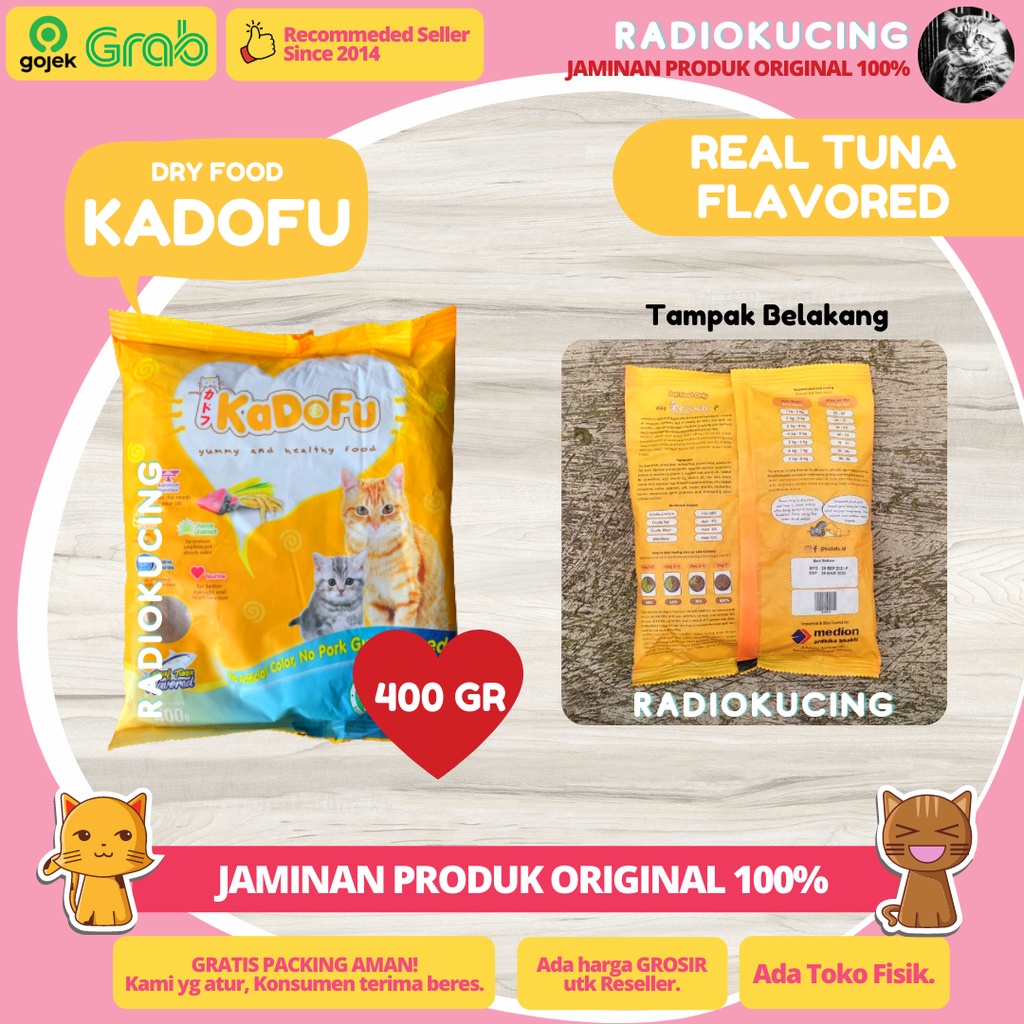 KADOFU Tuna 400 gr All Stages Makanan Kucing Semua Umur [ JUWIES RADIO KUCING ]