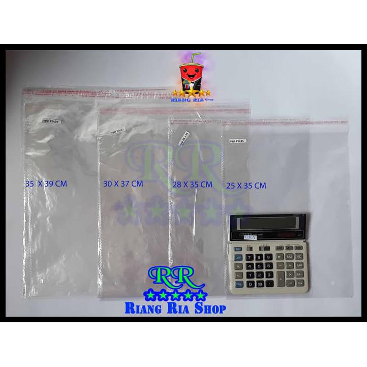 

T8Aa Plastik Baju Opp Packing Kemasan 35 X 39 Cm Bening Lem Seal @ 100 Lbr 8Cvi