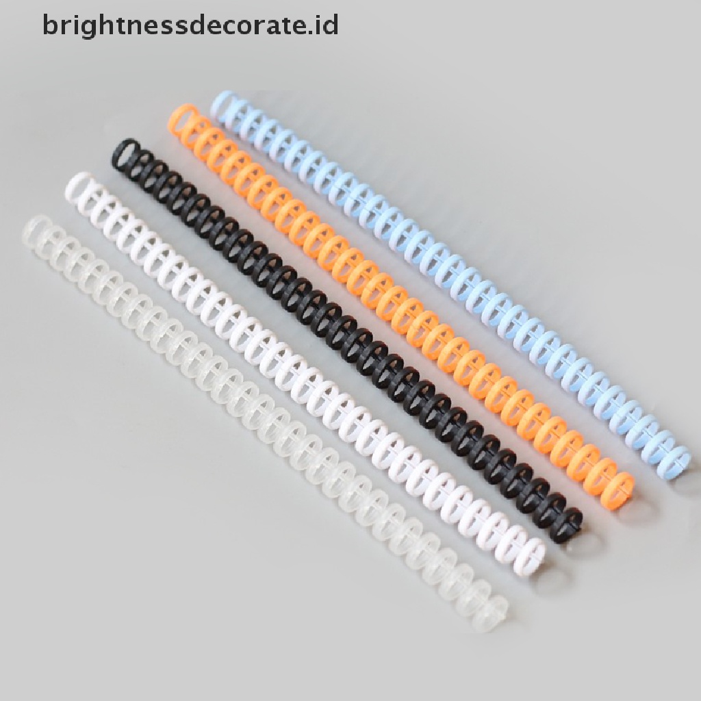 5 Pcs Cincin Spiral 30 Lubang Bahan Plastik Untuk Kantor