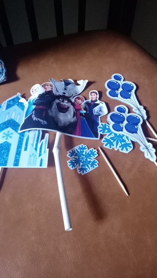 (produk Terlarisss) Cake Topper Kertas Karakter Frozen