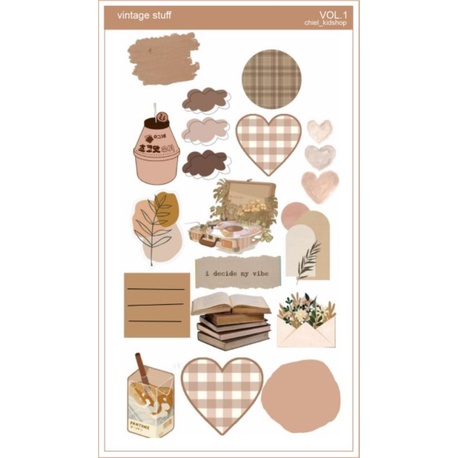 

sticker vintage stuff | sticker jurnaling