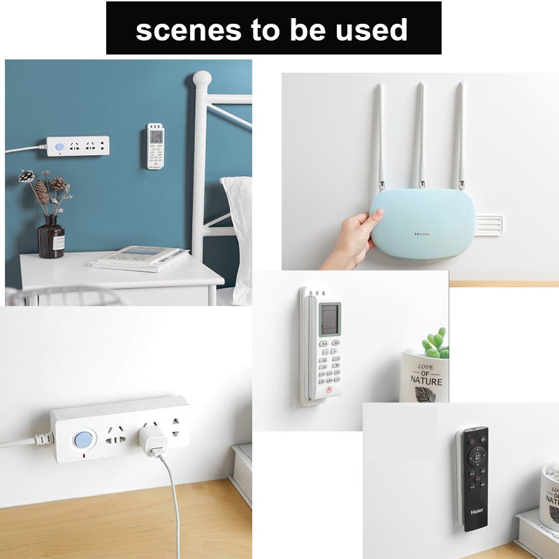 360 Degree Rotating Power Strip Holder /  Self Adhesive  Wall Mounted Socket Patch Plug Rack