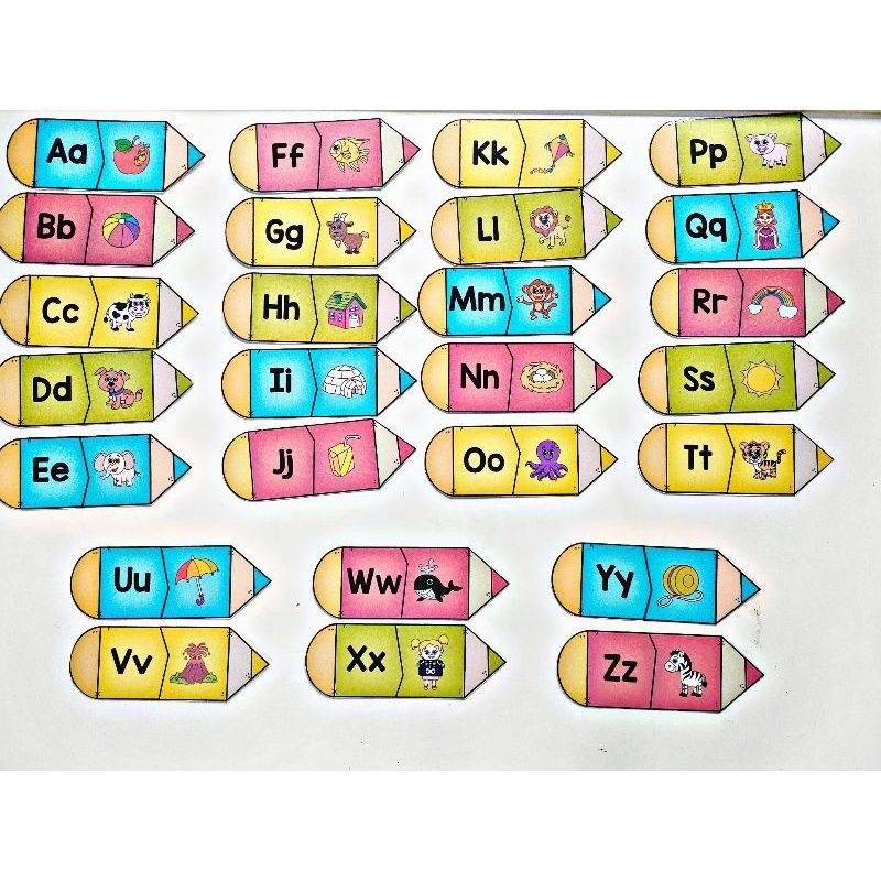 

Pencil Alphabet Flashcard A-Z