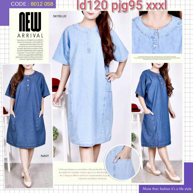 DRESS JEANS /JEANS KANCING / DRESS HAMIL KANCING / DRESS JEANS KANCING / BAJU MENYUSUI