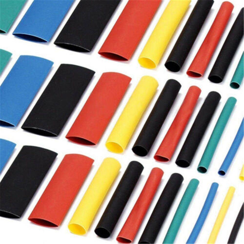 【 ELEGANT 】 530 Pcs Heat Shrink Tubing Warna-Warni Dengan Kotak Polyolefin Aksesoris Kabel Kawat Lengan Kit