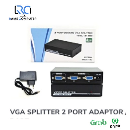 CONVERTER VGA SPLITTER 2 PORT / ADAPTOR VGA SPLITTER 2PORT