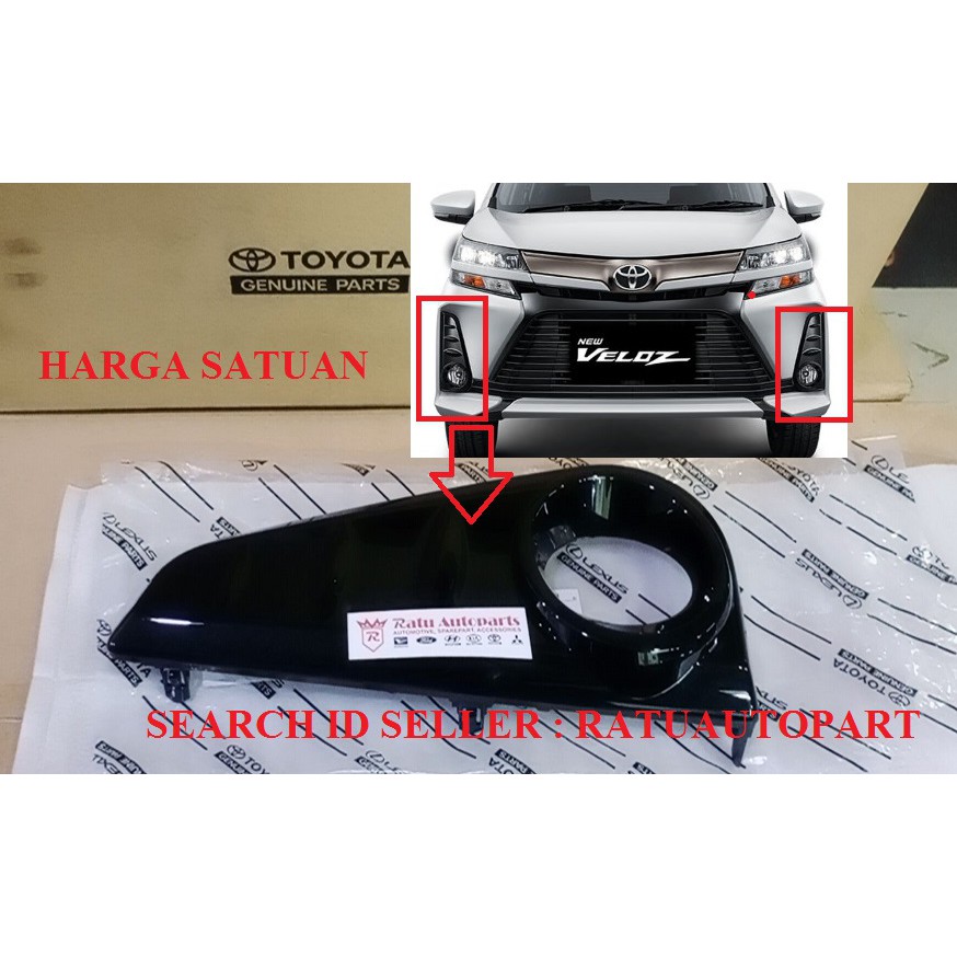 COVER FOGLAMP Bemper Depan ALL NEW AVANZA VELOZ 2019