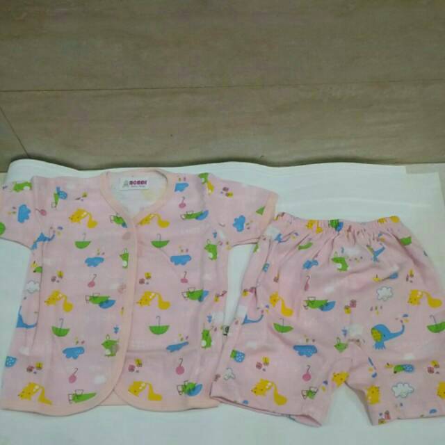 Setelan Baju Anak Bayi size L Lengan Pendek - Momme