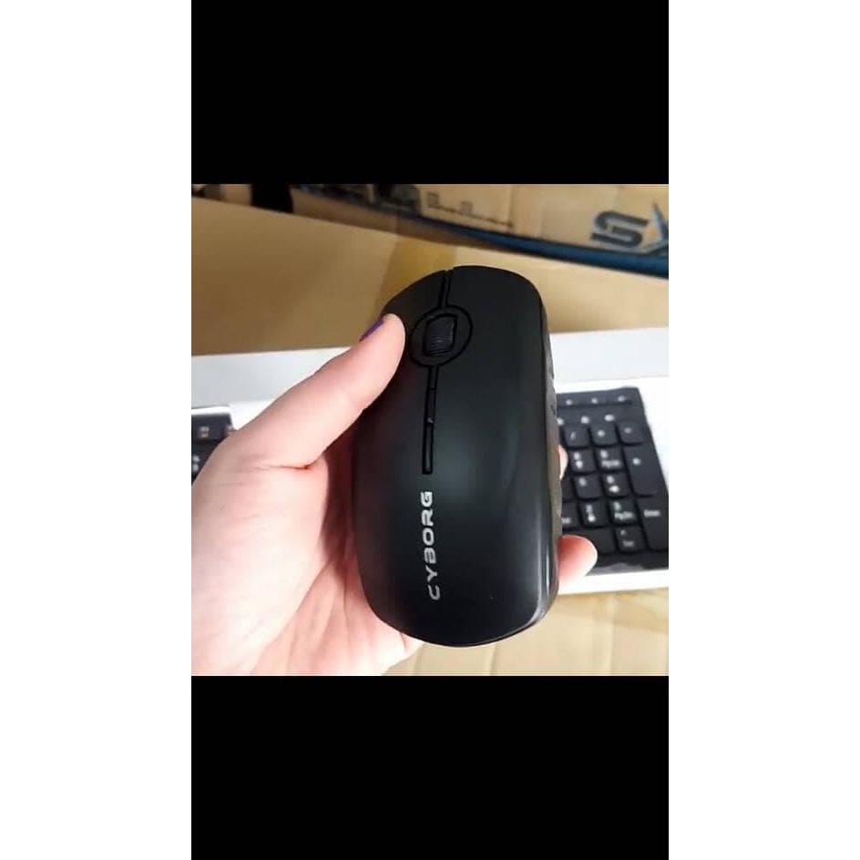 Keyboard Mouse Wireless Cyborg Ckw 200 Tknpr1045 Murah