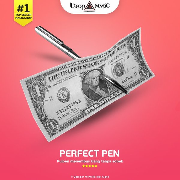

Perfect pen | Alat sulap pulpen menembus uang
