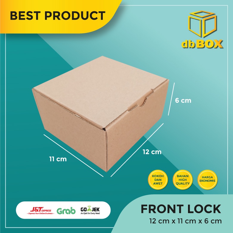 

(10 pcs) Kardus Uk. 12x11x6 cm....Die Cut kotak Kue, snack -aksesoris-dll model box pizza
