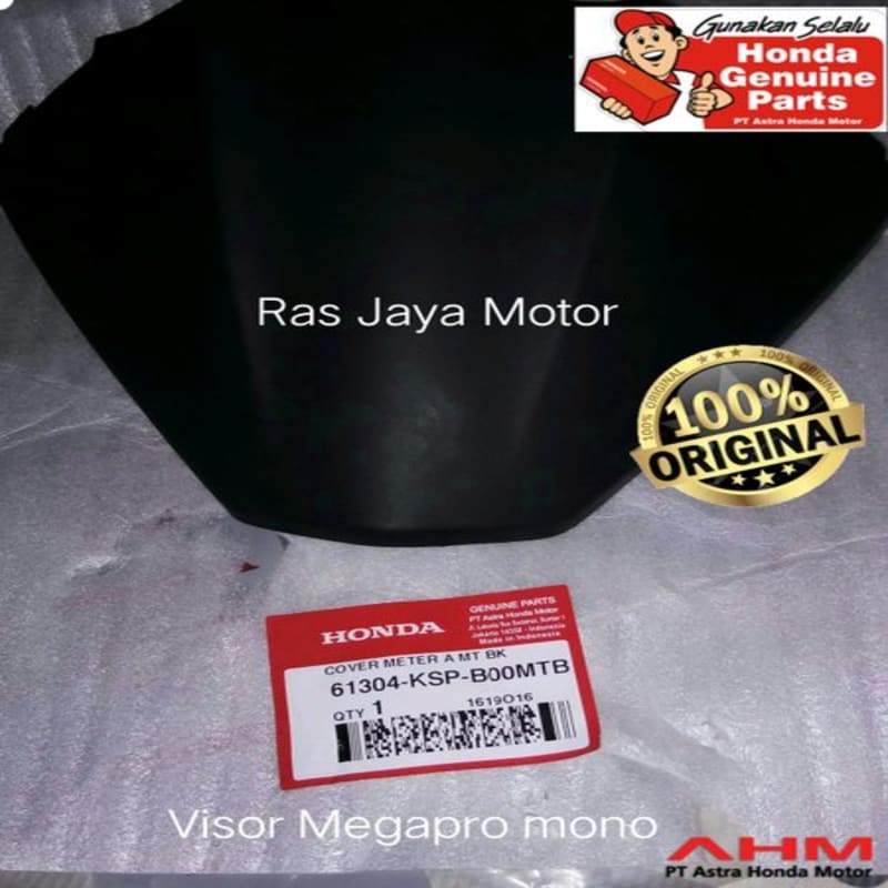 VISOR WINDSHIELD MEGAPRO 2010 MONO ORIGINAL AHM 61304-KSP-B00MTB