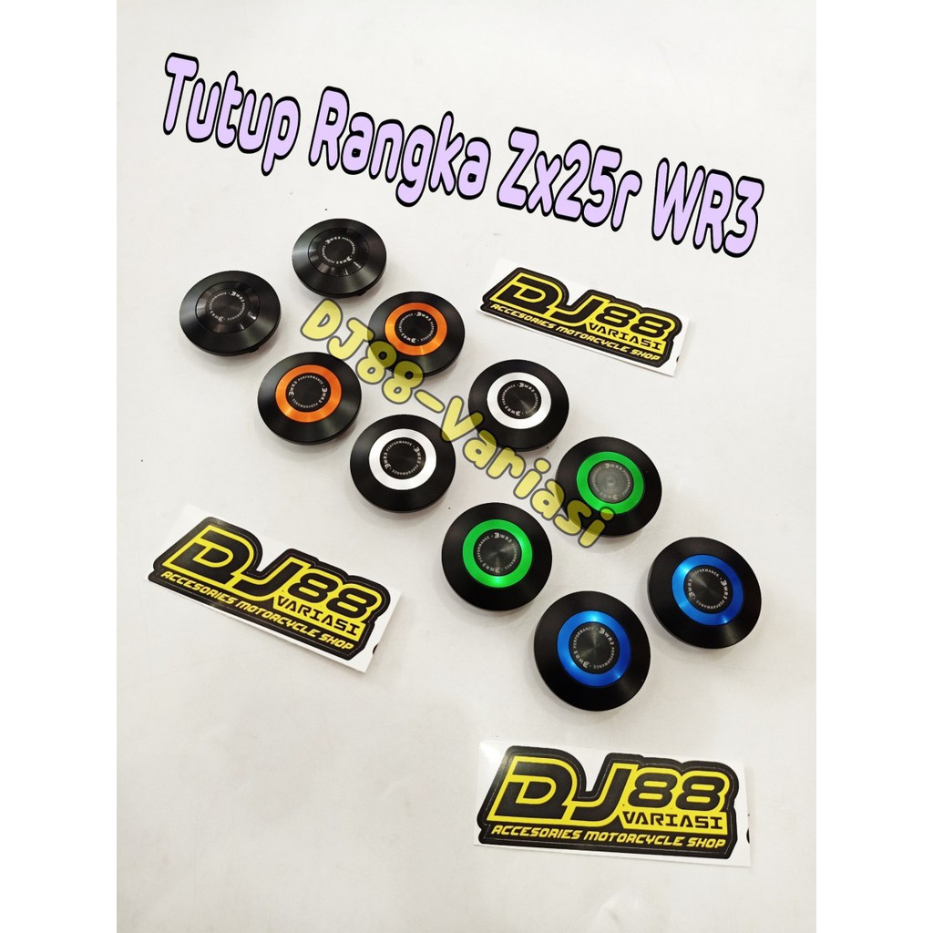 Tutup rangka zx25r wr3 cover lubang rangka penutup kawasaki zx 25r