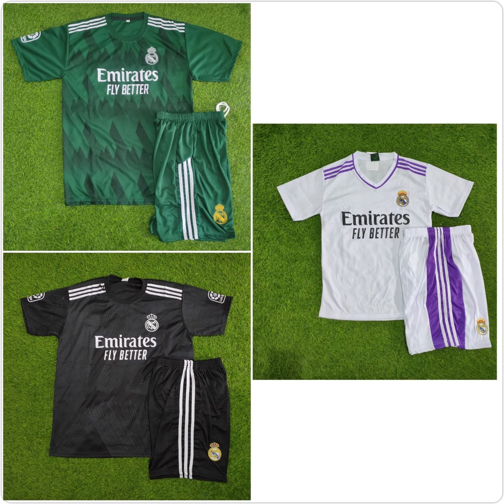 Jersey kaos baju bola setelan dewasa liga spanyol/ mdrd terlaris premium