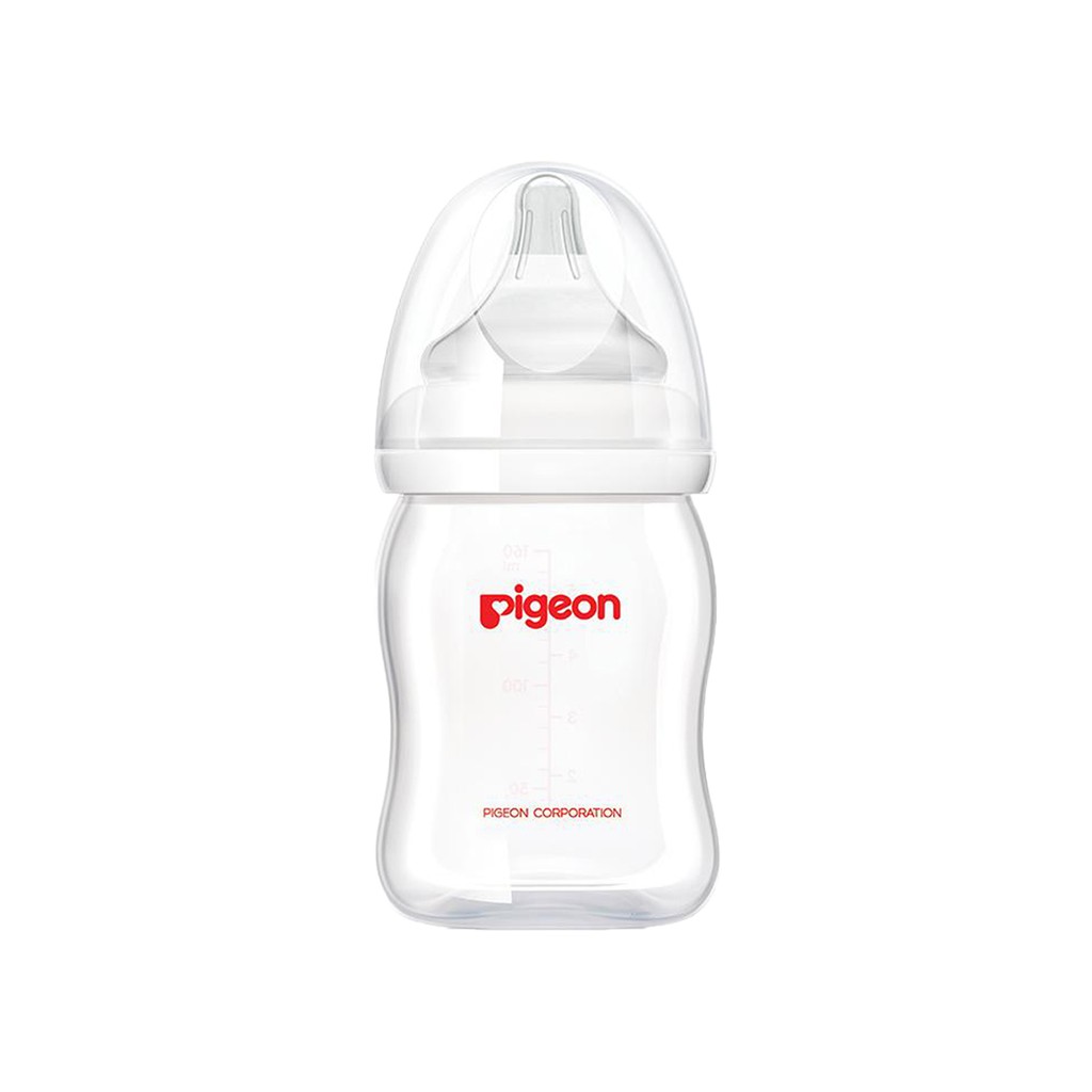 Pigeon Botol Susu SofTouch Peristaltic Plus PP Wide Neck Bottle 0+ Bulan 160ml