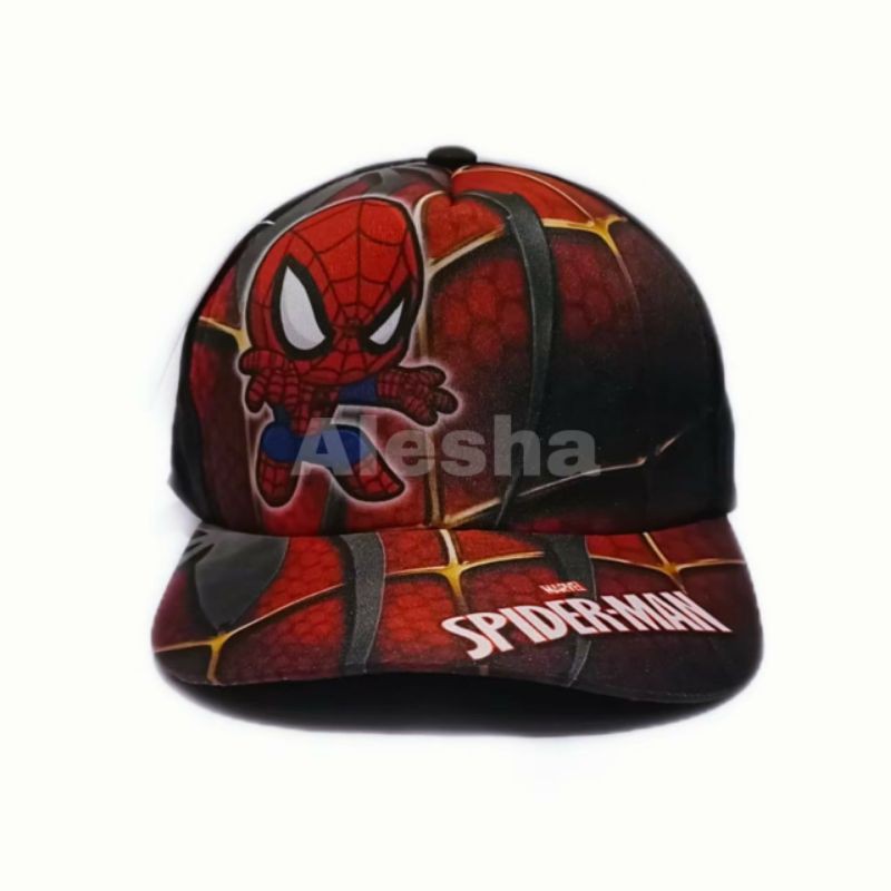 REALPICT Topi TerMuraH anak printing c.amrica/spiderman buat anak umur 2-10tahun