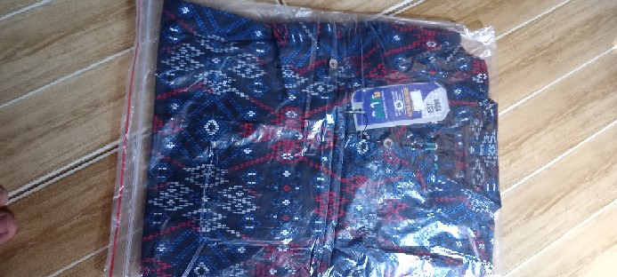 Dgm Fashion   Kemeja Batik Hitam Songket Lengan Panjang   Batik Songket Premium Pria Casual