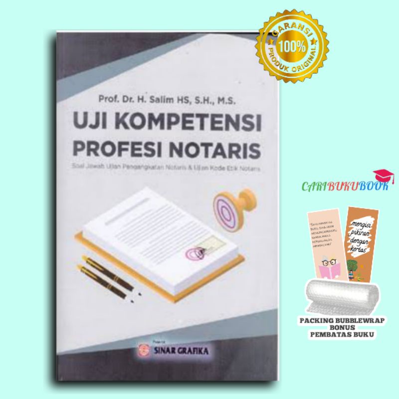 Jual Buku Uji Kompetensi Profesi Notaris Soal Jawab Ujian Pengangkatan ...