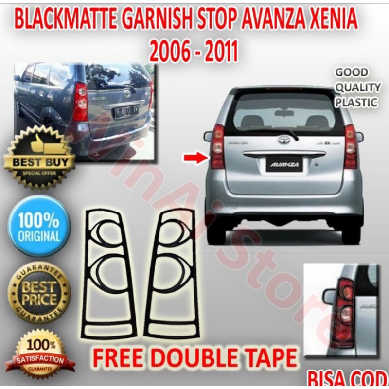 Garnish Garnis List lis Lampu Belakang Stop avanza Xenia VVTI 2006 2007 2008 2009 2010 2011 Hitam Do