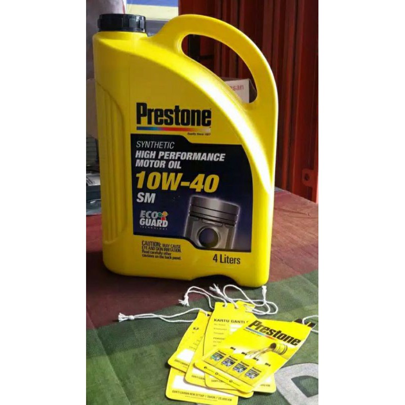 prestone oli 10w40 4 ltr #oli Grab