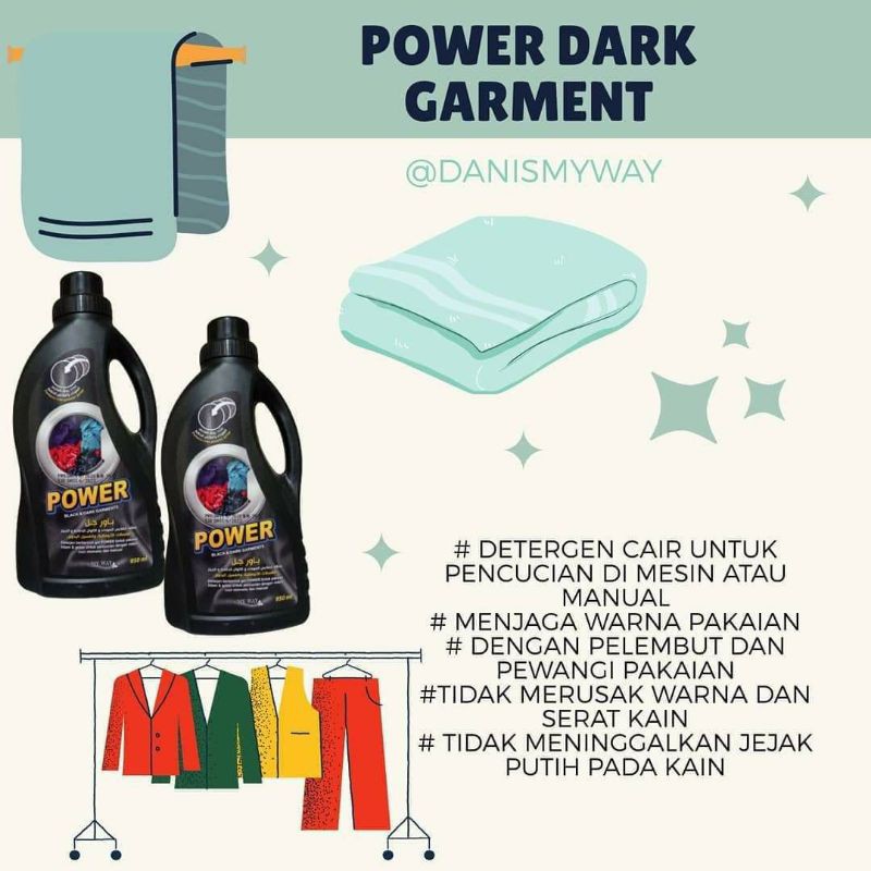 power black & dark garments MyWay