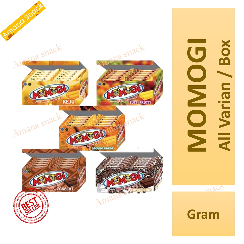 MOMOGI Wafer All Varian Rasa dalam box