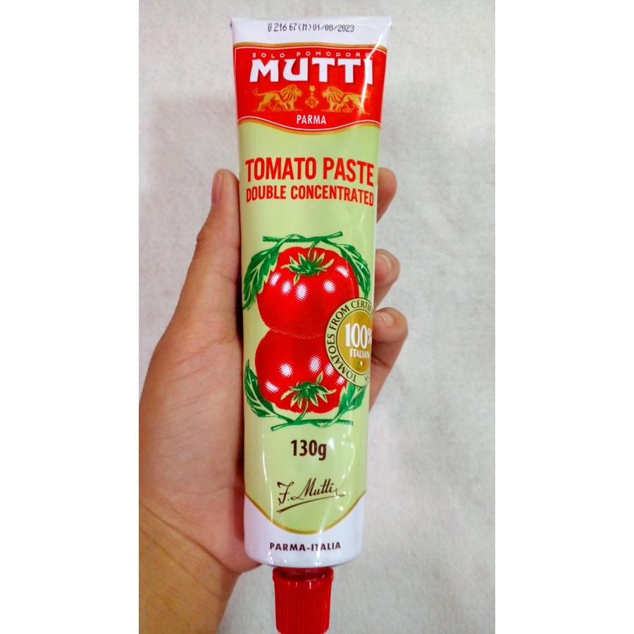 Mutti Tomato Paste 130gr / Muti Pasta Tomat Double Concentrated