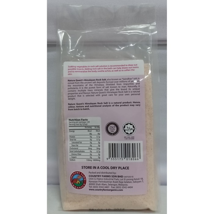 

Promo Terbatas - Nature Quest - Himalayan Rock Salt - 500 Gr