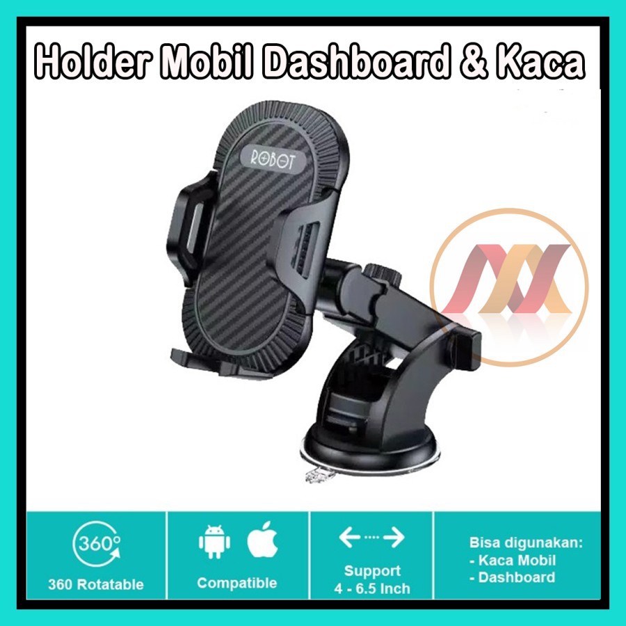 NA - Holder Mobil Dashboard dan Kaca Robot Carbon Fiber Texture ch12