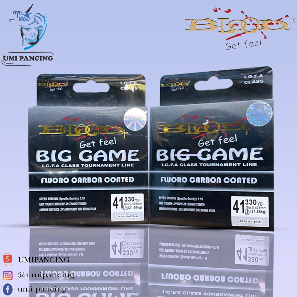 SENAR BLOOD BIG GAME/FLUORO CARBON/IGFA CLASS TOURNAMENT/SUPER SINGKING/IGFA CLASS