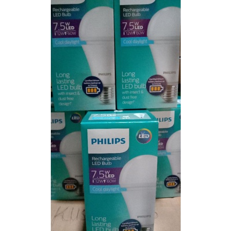 LED Philips 7,5 Watt rechargeable